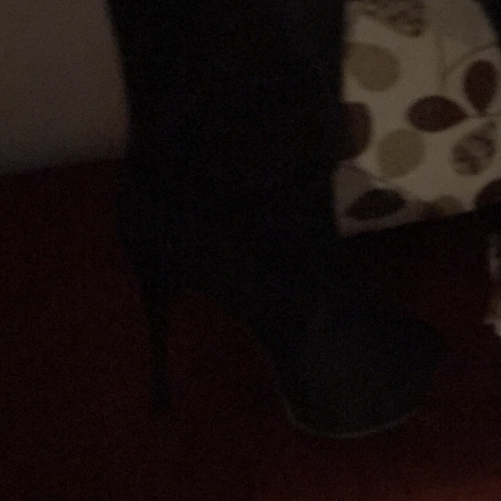 Black thigh high boots